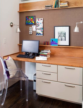 kids room with study table